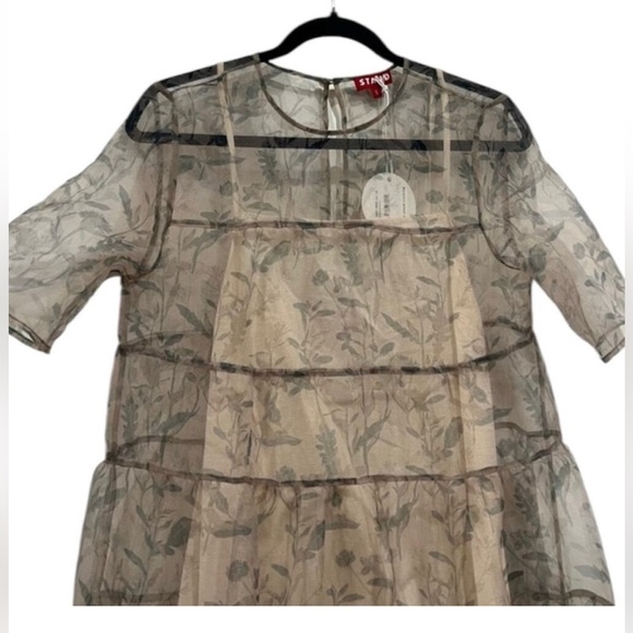 NEW NWT STAUD Hyacinth Organza Maxi Dress - Picture 2 of 5